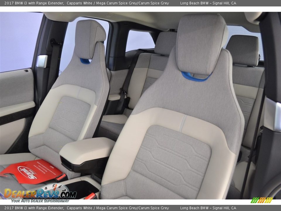 2017 BMW i3 with Range Extender Capparis White / Mega Carum Spice Grey/Carum Spice Grey Photo #8