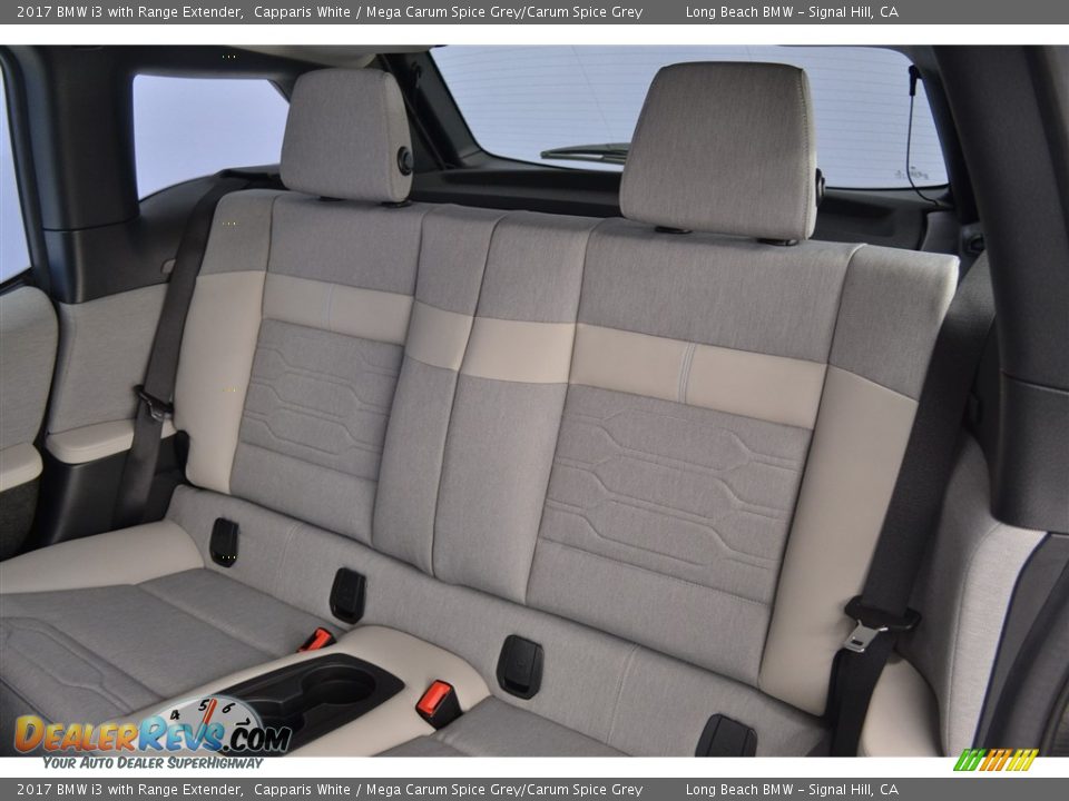 2017 BMW i3 with Range Extender Capparis White / Mega Carum Spice Grey/Carum Spice Grey Photo #9