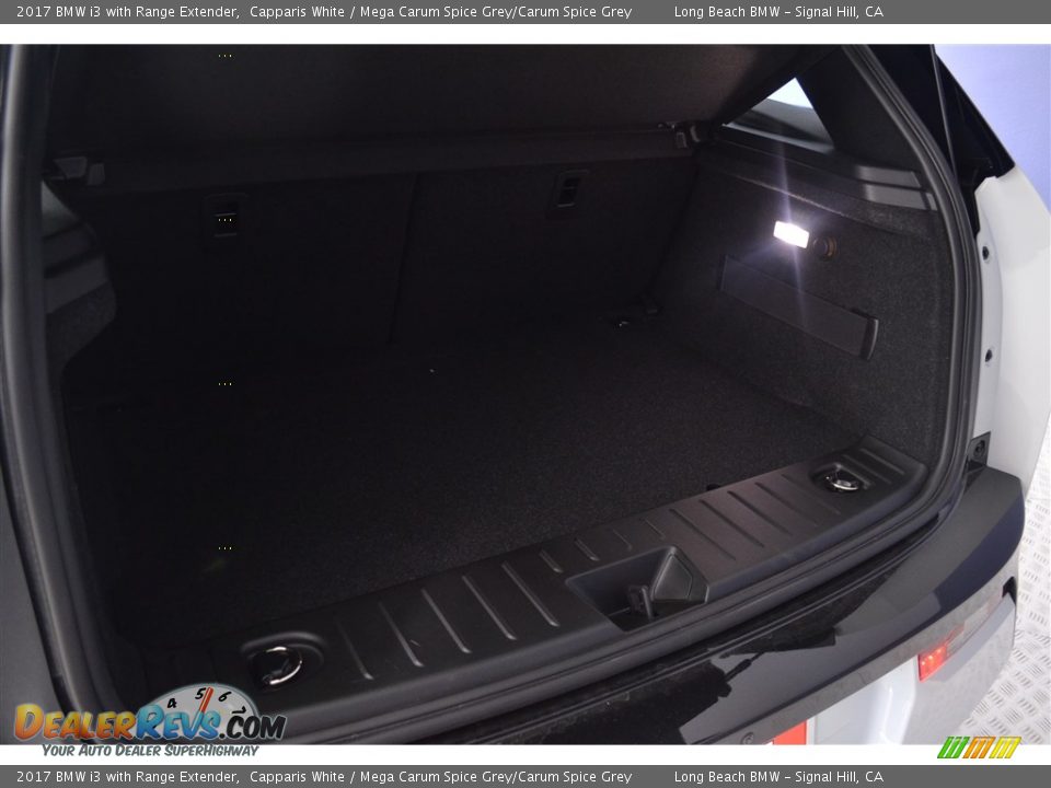 2017 BMW i3 with Range Extender Capparis White / Mega Carum Spice Grey/Carum Spice Grey Photo #10