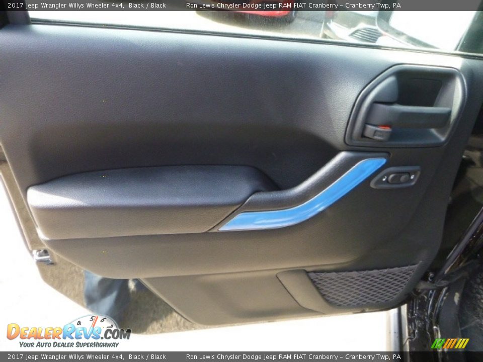 2017 Jeep Wrangler Willys Wheeler 4x4 Black / Black Photo #14
