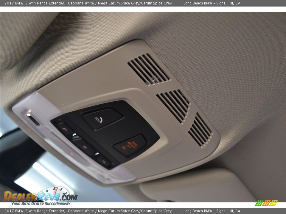 2017 BMW i3 with Range Extender Capparis White / Mega Carum Spice Grey/Carum Spice Grey Photo #13