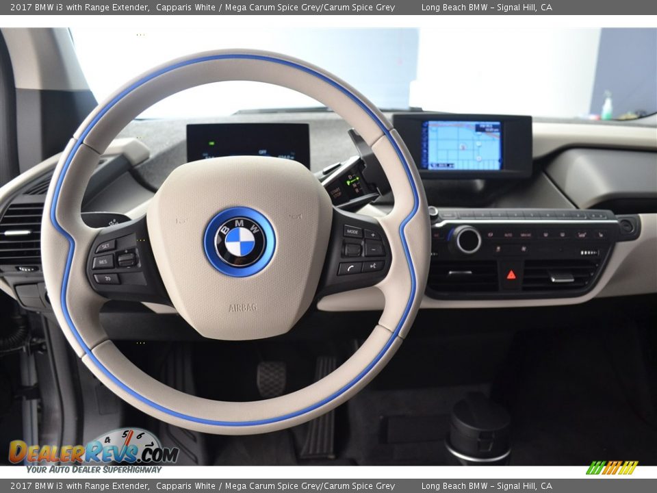 2017 BMW i3 with Range Extender Capparis White / Mega Carum Spice Grey/Carum Spice Grey Photo #14