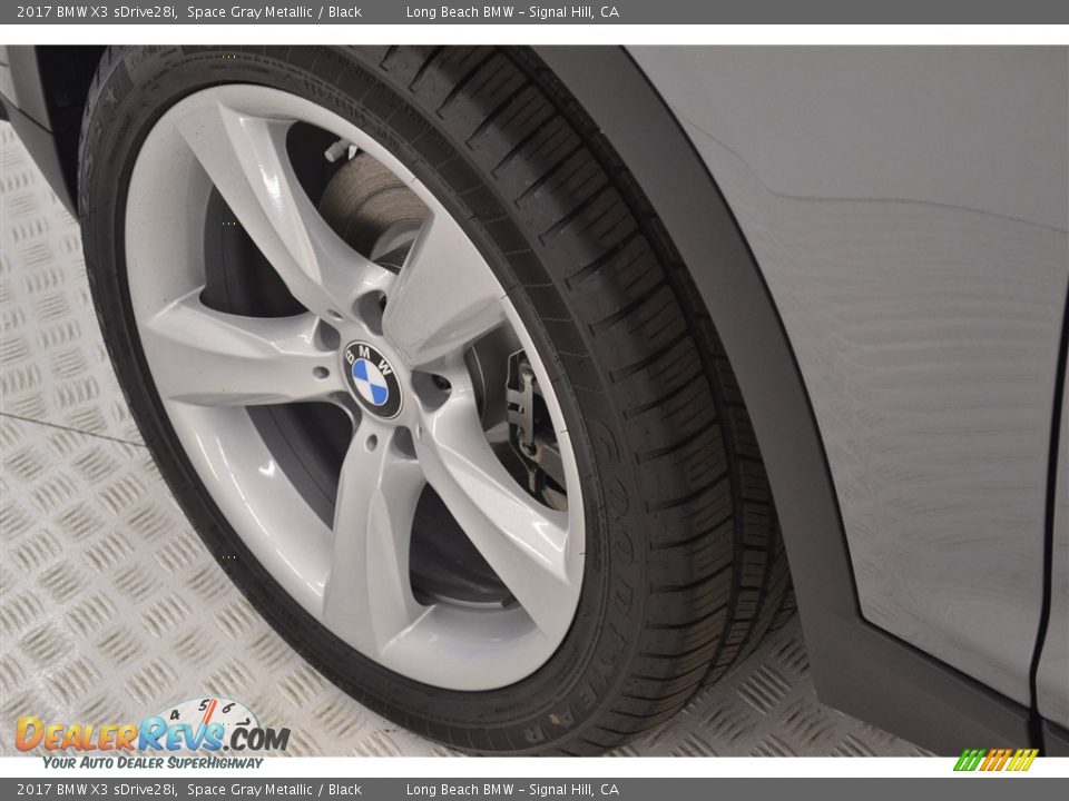 2017 BMW X3 sDrive28i Space Gray Metallic / Black Photo #6