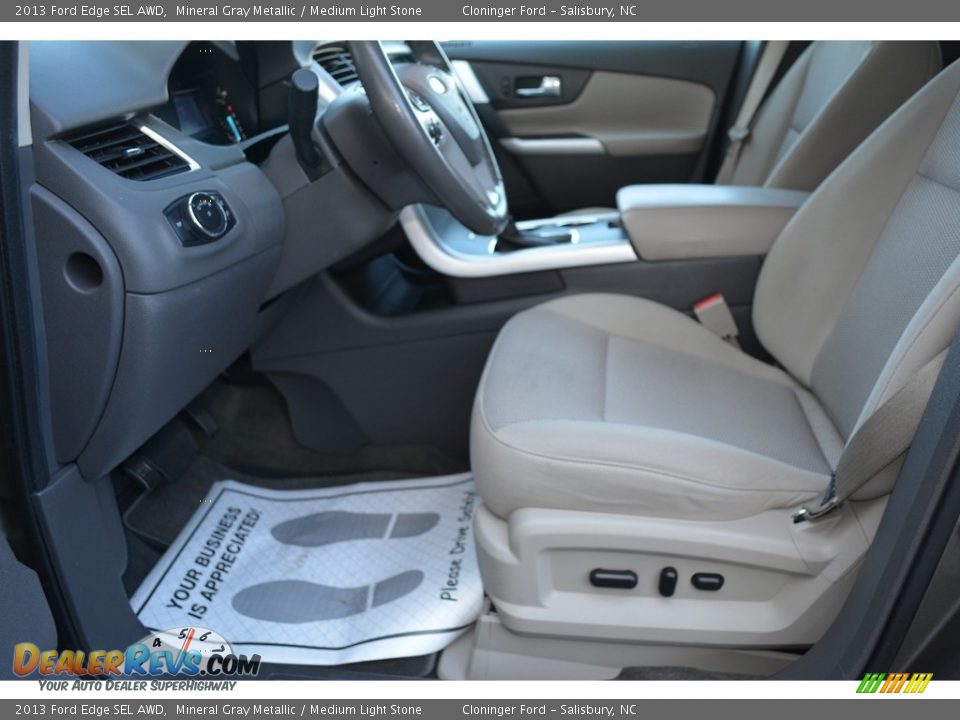 2013 Ford Edge SEL AWD Mineral Gray Metallic / Medium Light Stone Photo #9
