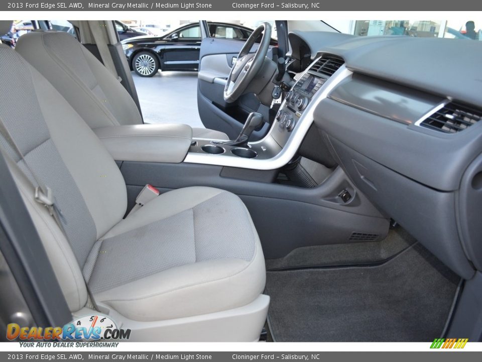 2013 Ford Edge SEL AWD Mineral Gray Metallic / Medium Light Stone Photo #15