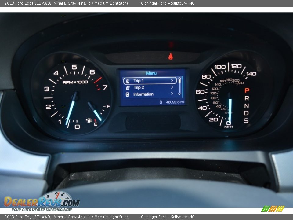 2013 Ford Edge SEL AWD Mineral Gray Metallic / Medium Light Stone Photo #19