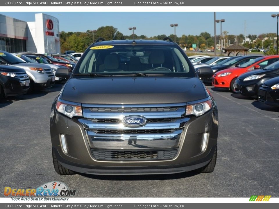 2013 Ford Edge SEL AWD Mineral Gray Metallic / Medium Light Stone Photo #22
