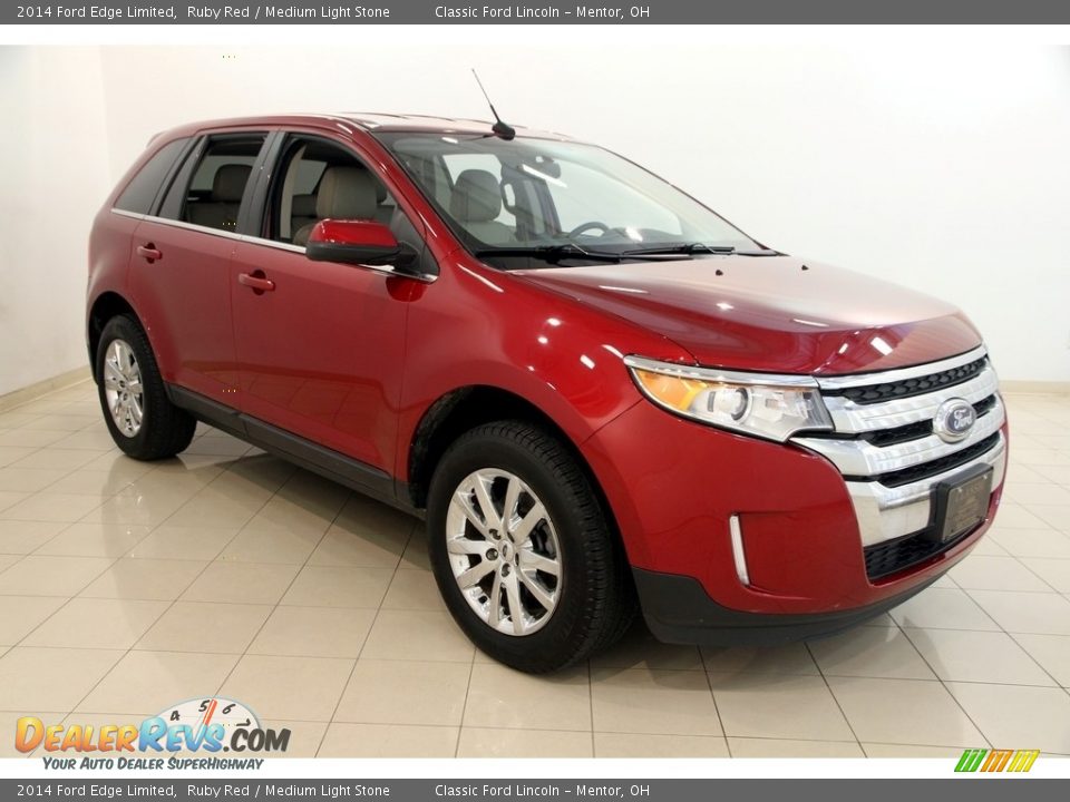 2014 Ford Edge Limited Ruby Red / Medium Light Stone Photo #1