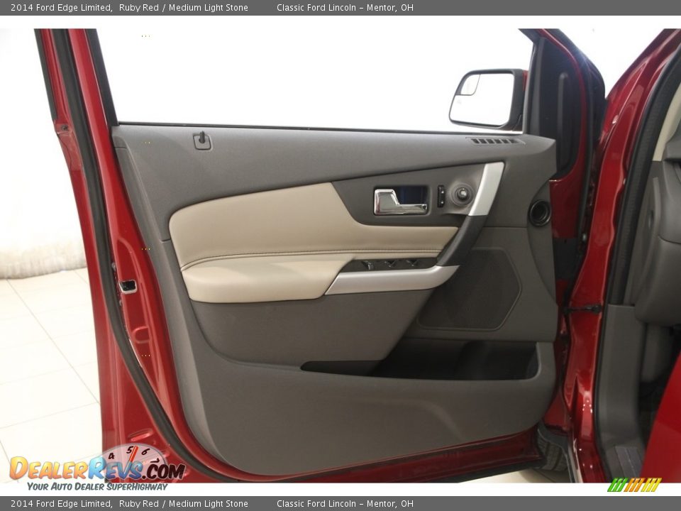 2014 Ford Edge Limited Ruby Red / Medium Light Stone Photo #4