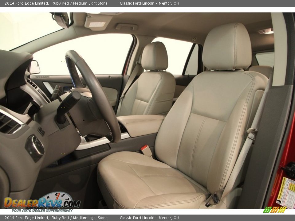2014 Ford Edge Limited Ruby Red / Medium Light Stone Photo #5