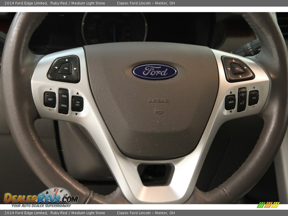 2014 Ford Edge Limited Ruby Red / Medium Light Stone Photo #6