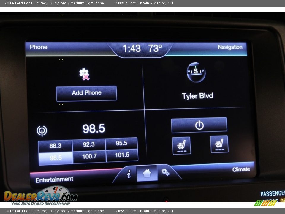 2014 Ford Edge Limited Ruby Red / Medium Light Stone Photo #9