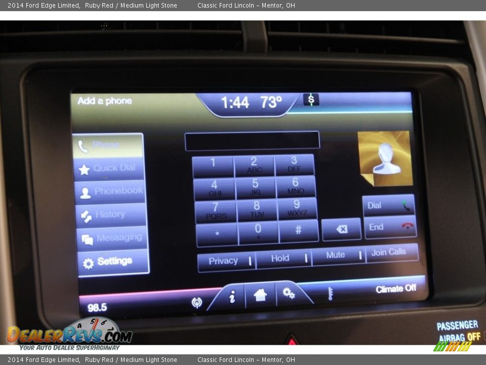 2014 Ford Edge Limited Ruby Red / Medium Light Stone Photo #11