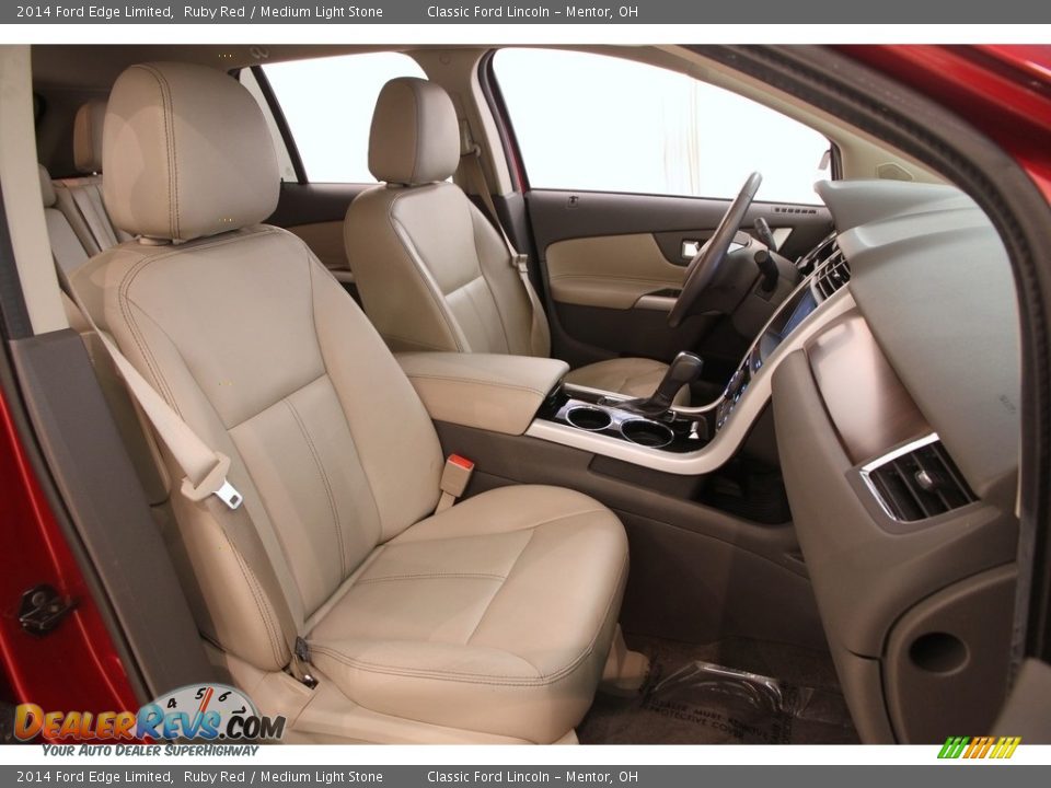 2014 Ford Edge Limited Ruby Red / Medium Light Stone Photo #13