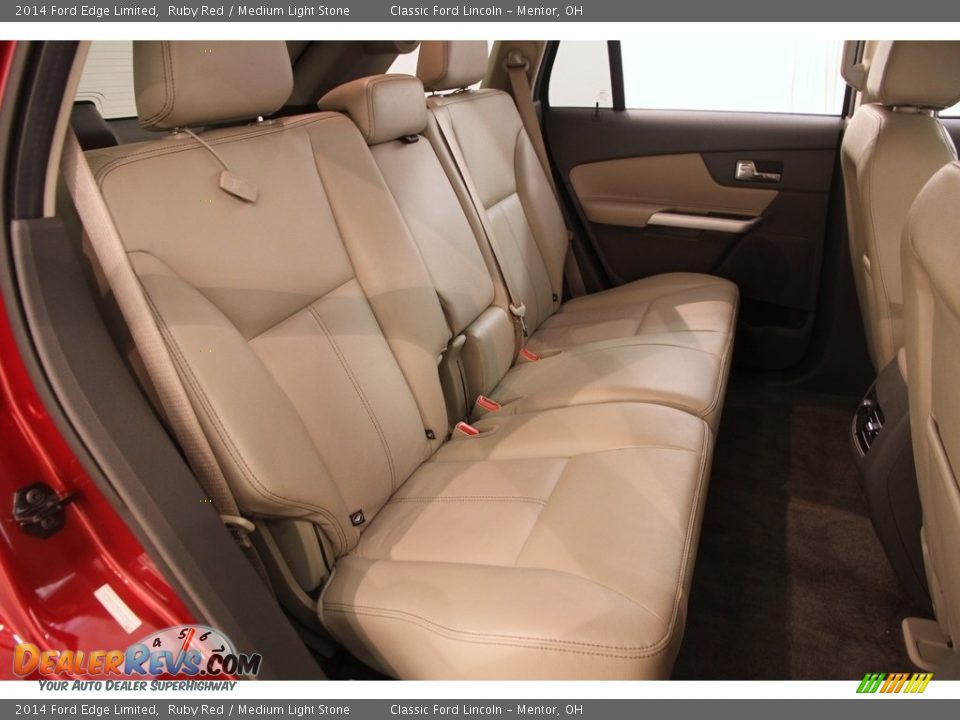 2014 Ford Edge Limited Ruby Red / Medium Light Stone Photo #14