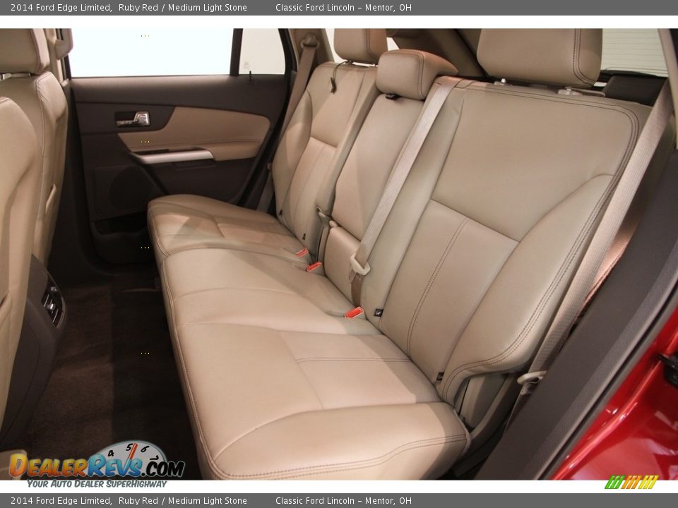 2014 Ford Edge Limited Ruby Red / Medium Light Stone Photo #15