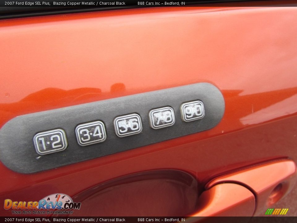 2007 Ford Edge SEL Plus Blazing Copper Metallic / Charcoal Black Photo #13