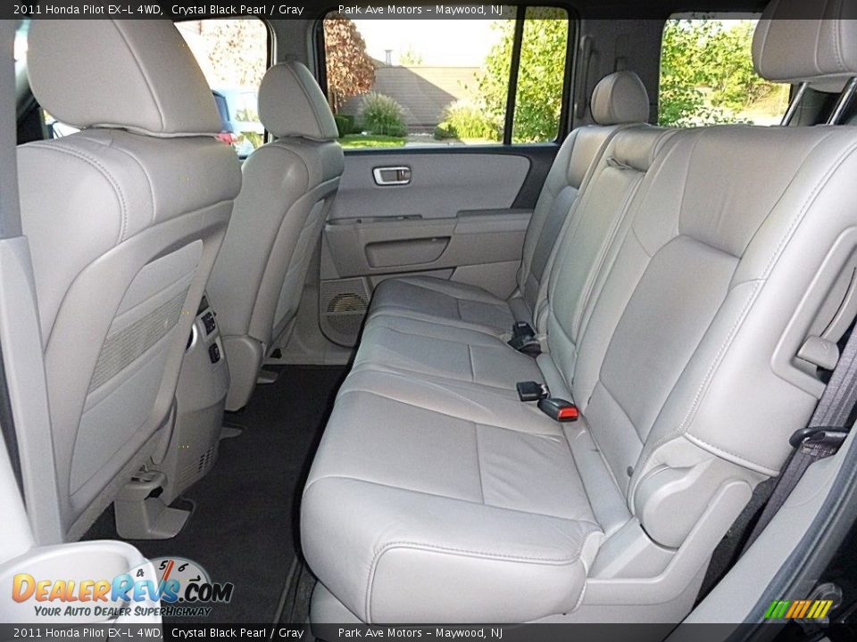 2011 Honda Pilot EX-L 4WD Crystal Black Pearl / Gray Photo #15