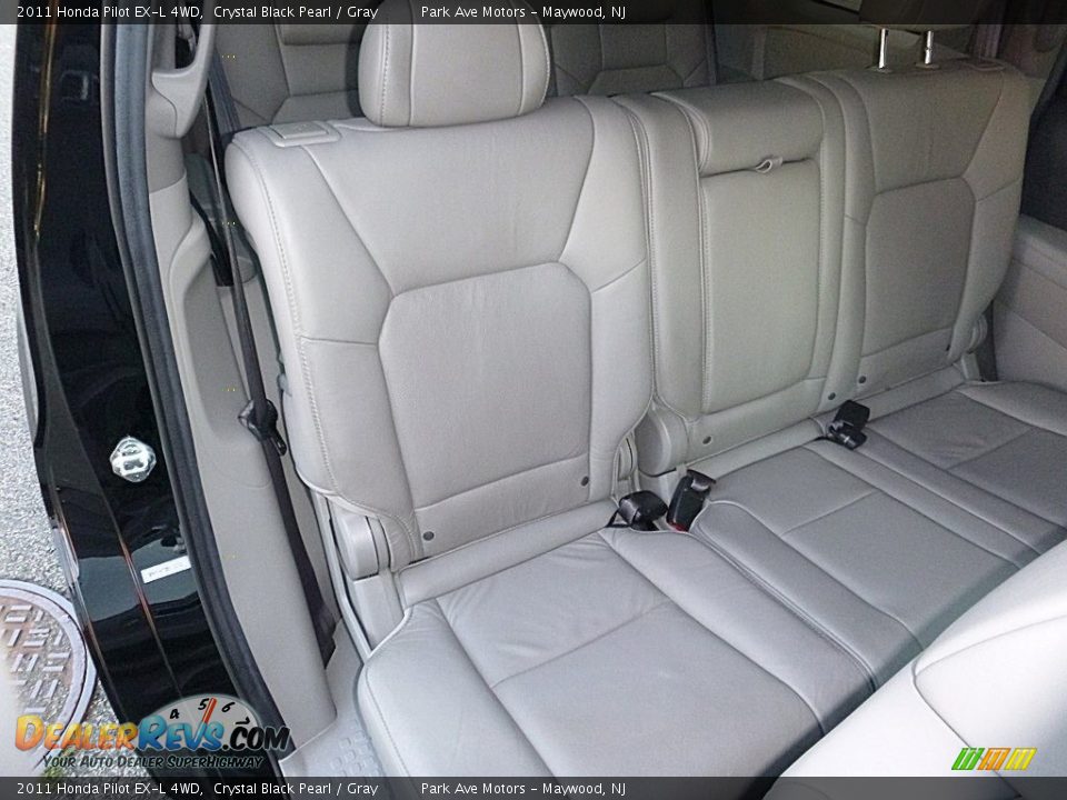 2011 Honda Pilot EX-L 4WD Crystal Black Pearl / Gray Photo #21