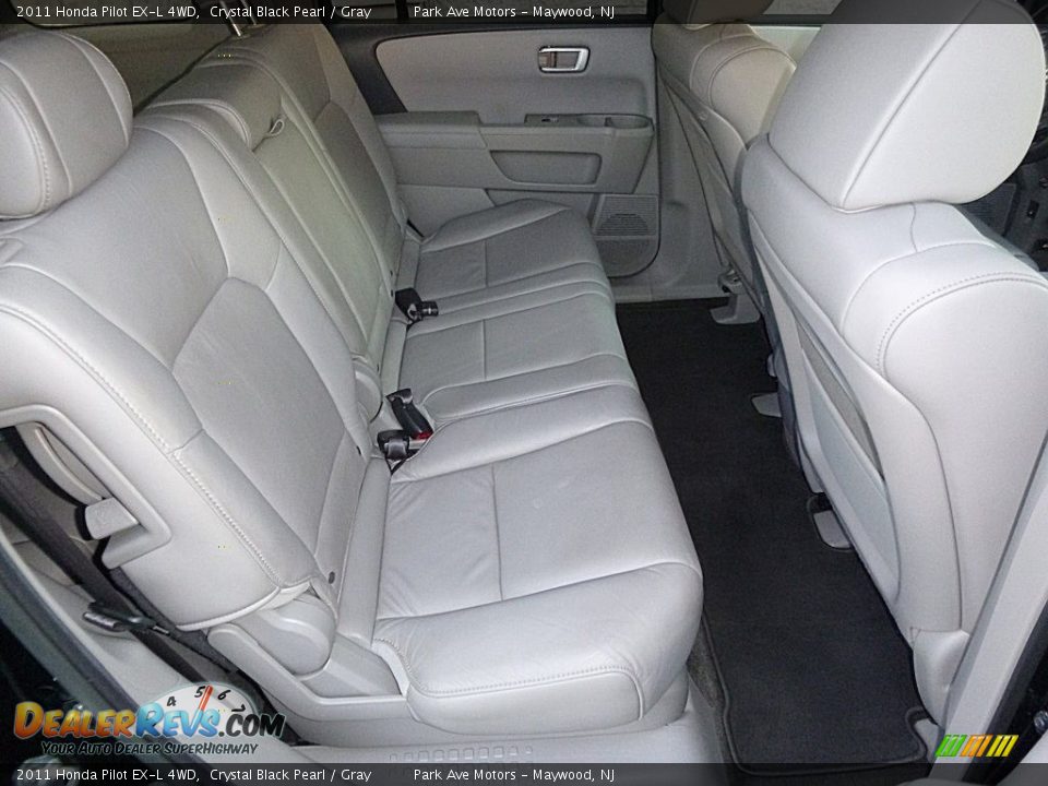 2011 Honda Pilot EX-L 4WD Crystal Black Pearl / Gray Photo #22