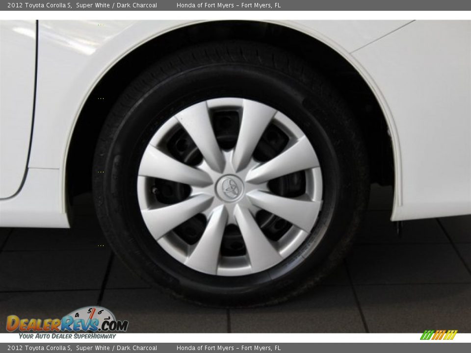 2012 Toyota Corolla S Super White / Dark Charcoal Photo #2