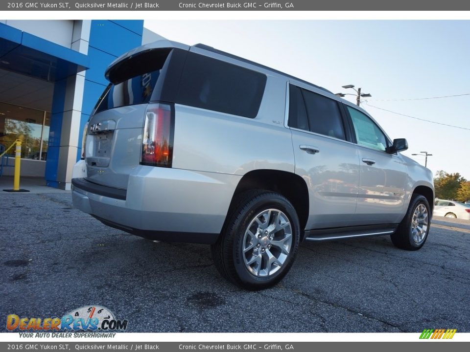 2016 GMC Yukon SLT Quicksilver Metallic / Jet Black Photo #7