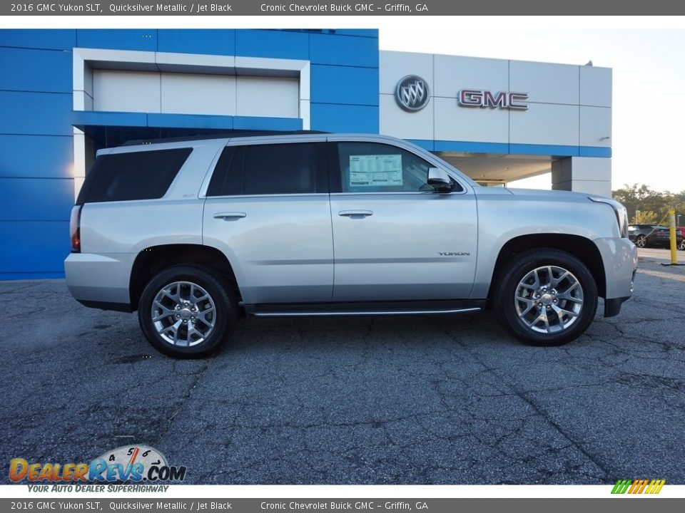 2016 GMC Yukon SLT Quicksilver Metallic / Jet Black Photo #8