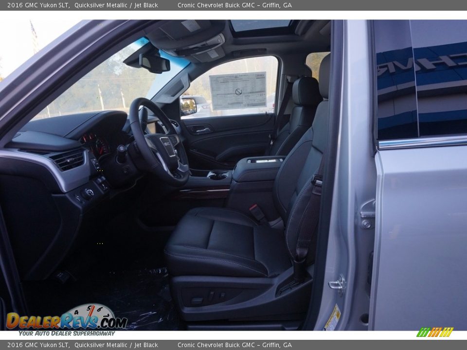 2016 GMC Yukon SLT Quicksilver Metallic / Jet Black Photo #9