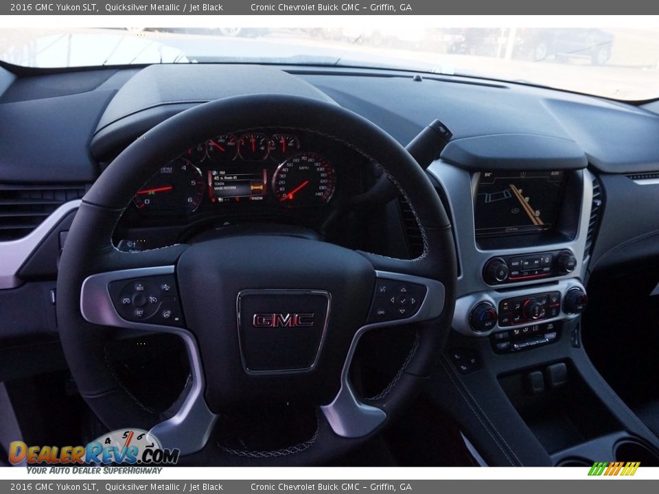 2016 GMC Yukon SLT Quicksilver Metallic / Jet Black Photo #10
