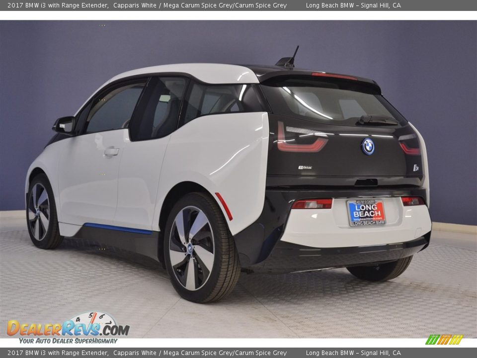 2017 BMW i3 with Range Extender Capparis White / Mega Carum Spice Grey/Carum Spice Grey Photo #4
