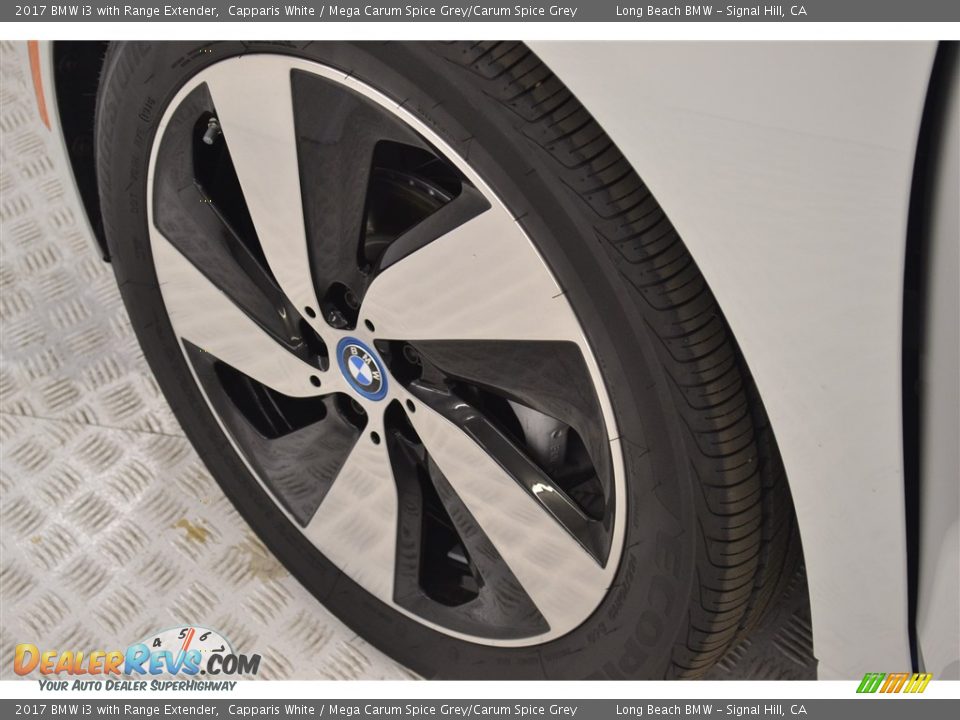 2017 BMW i3 with Range Extender Capparis White / Mega Carum Spice Grey/Carum Spice Grey Photo #6