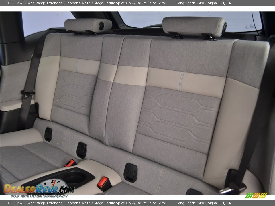 2017 BMW i3 with Range Extender Capparis White / Mega Carum Spice Grey/Carum Spice Grey Photo #9