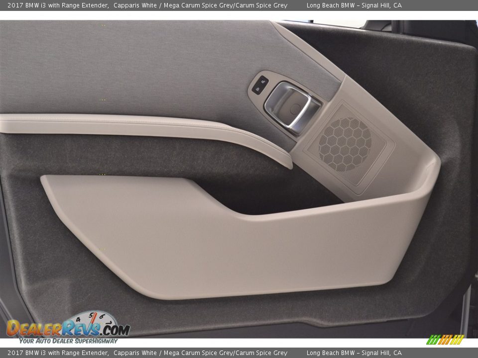2017 BMW i3 with Range Extender Capparis White / Mega Carum Spice Grey/Carum Spice Grey Photo #11