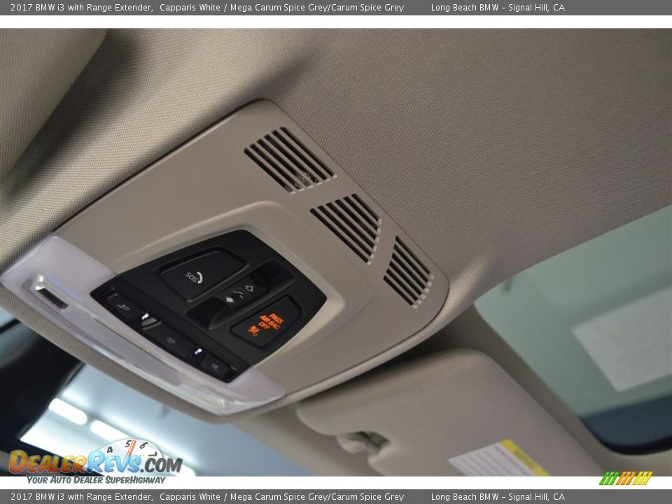 2017 BMW i3 with Range Extender Capparis White / Mega Carum Spice Grey/Carum Spice Grey Photo #13