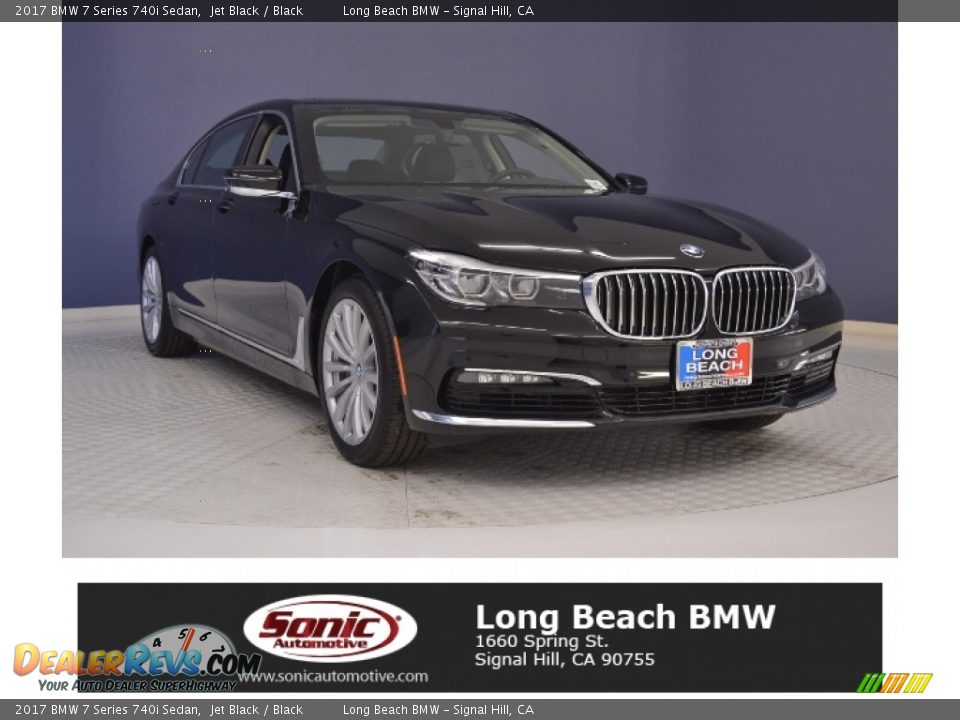 2017 BMW 7 Series 740i Sedan Jet Black / Black Photo #1