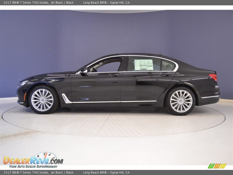 2017 BMW 7 Series 740i Sedan Jet Black / Black Photo #3