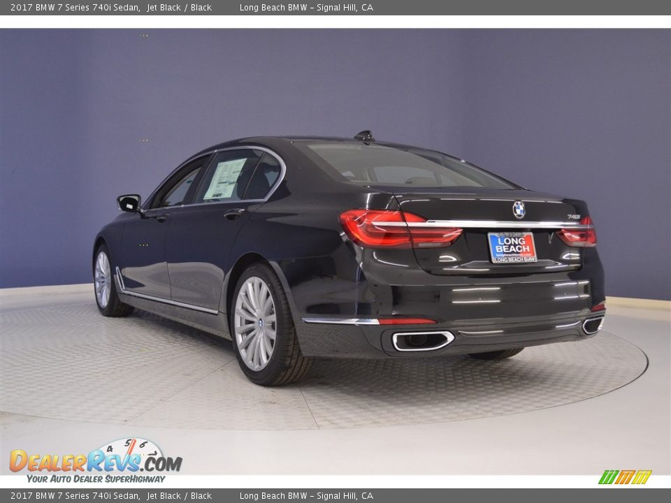 2017 BMW 7 Series 740i Sedan Jet Black / Black Photo #4
