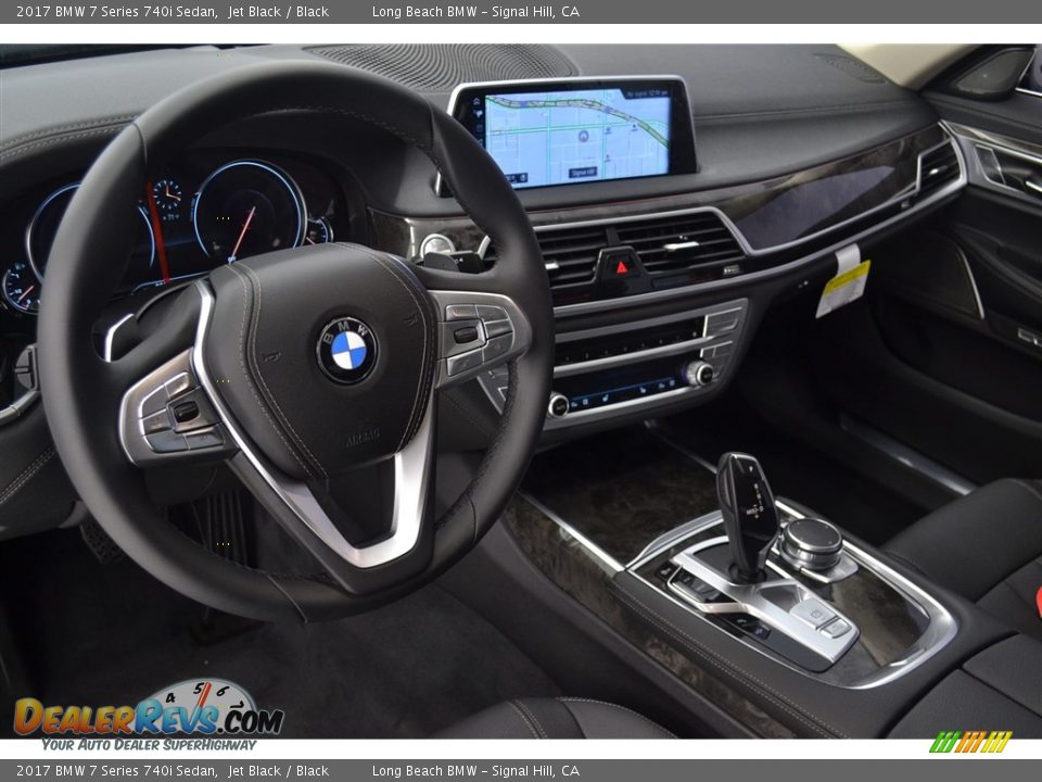2017 BMW 7 Series 740i Sedan Jet Black / Black Photo #7
