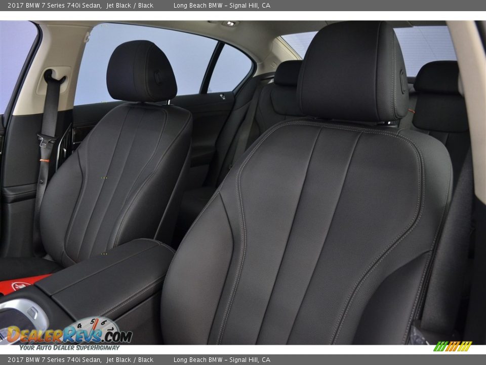 2017 BMW 7 Series 740i Sedan Jet Black / Black Photo #8