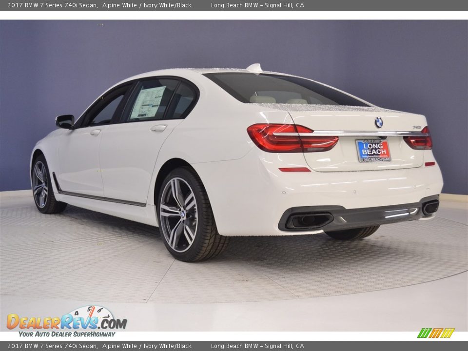 2017 BMW 7 Series 740i Sedan Alpine White / Ivory White/Black Photo #4