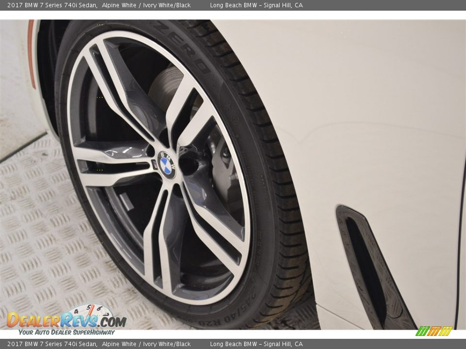 2017 BMW 7 Series 740i Sedan Alpine White / Ivory White/Black Photo #6