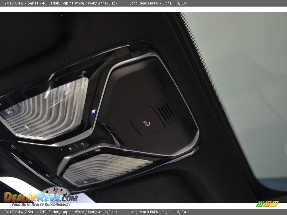 2017 BMW 7 Series 740i Sedan Alpine White / Ivory White/Black Photo #13