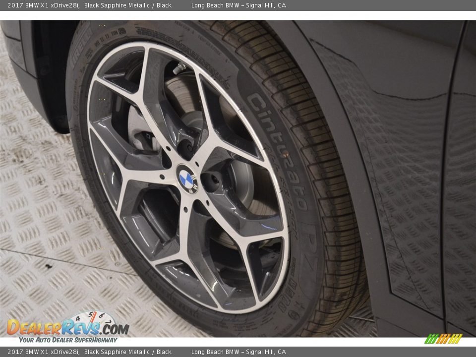 2017 BMW X1 xDrive28i Black Sapphire Metallic / Black Photo #6