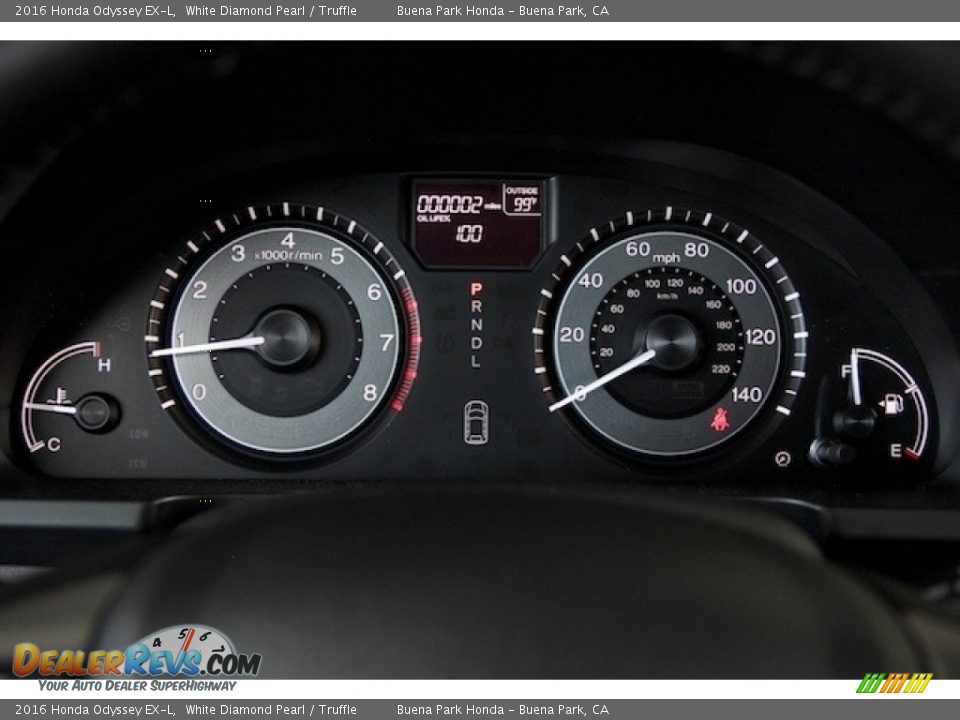 2016 Honda Odyssey EX-L White Diamond Pearl / Truffle Photo #24