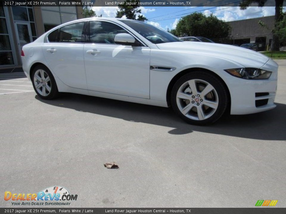 2017 Jaguar XE 25t Premium Polaris White / Latte Photo #1