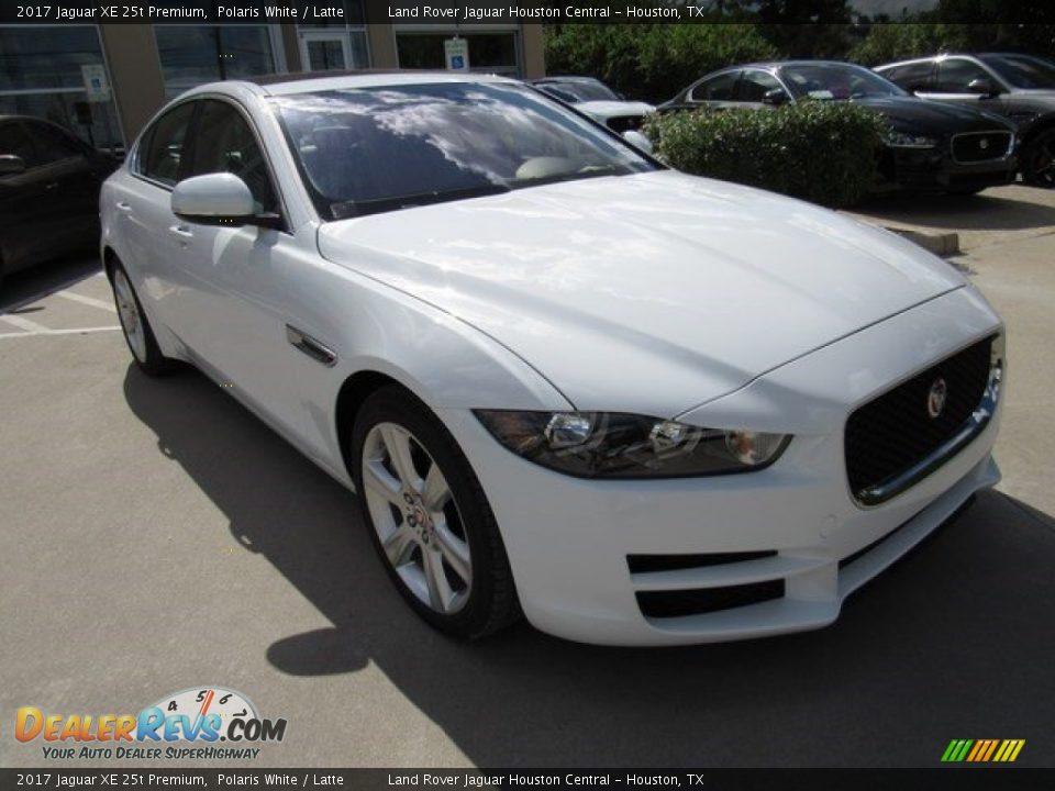 2017 Jaguar XE 25t Premium Polaris White / Latte Photo #2