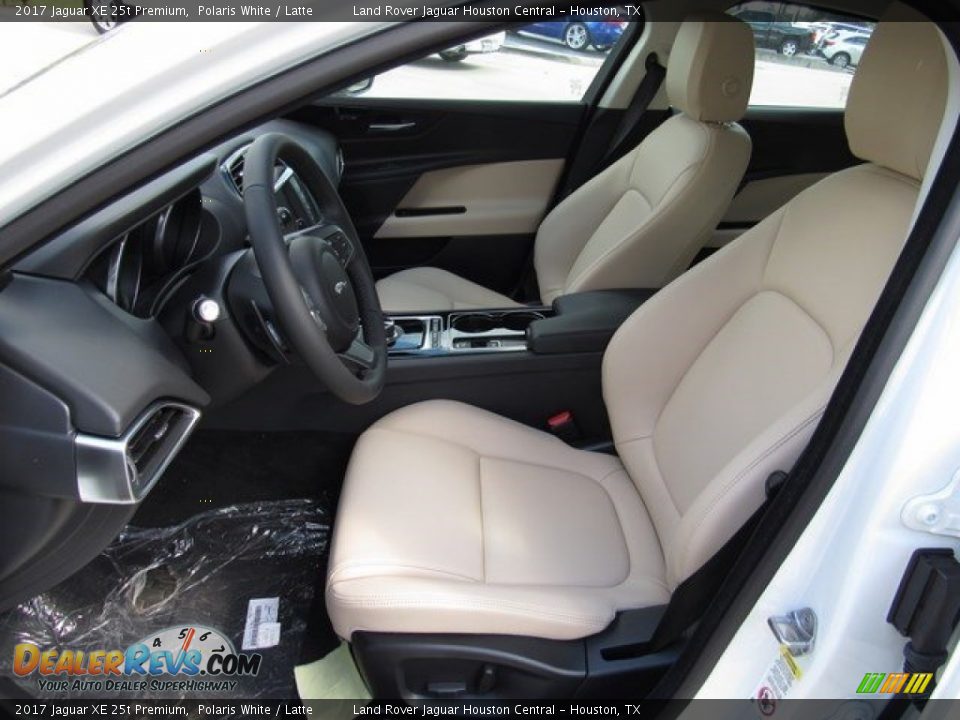 2017 Jaguar XE 25t Premium Polaris White / Latte Photo #3