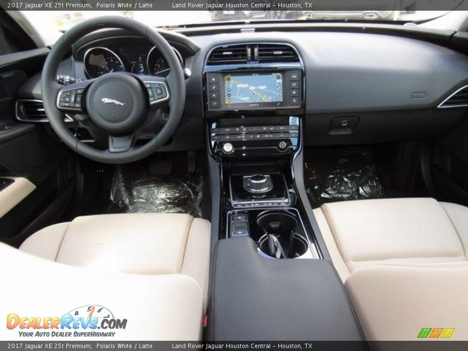 2017 Jaguar XE 25t Premium Polaris White / Latte Photo #4