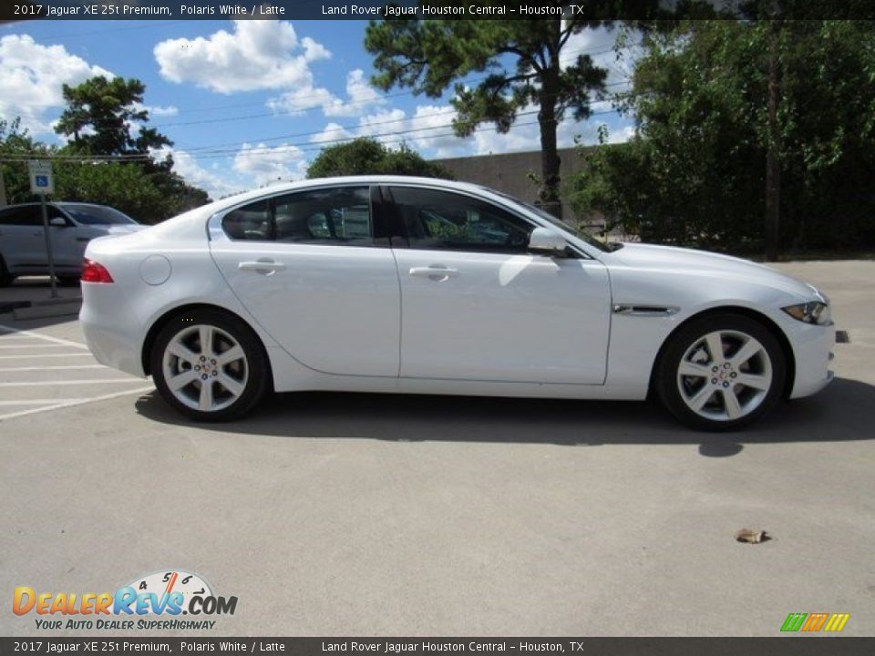 2017 Jaguar XE 25t Premium Polaris White / Latte Photo #6