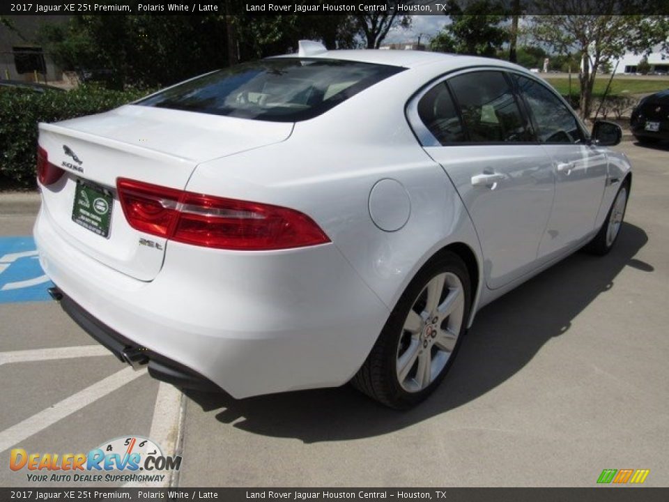 2017 Jaguar XE 25t Premium Polaris White / Latte Photo #7